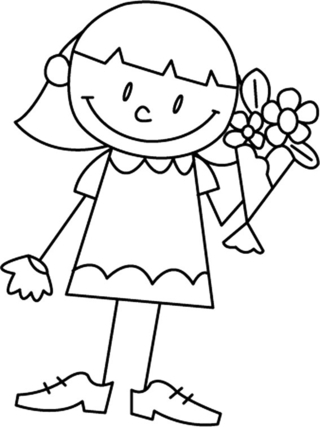 Poupée 29 - Coloriages divers - Coloriages - 10doigts.fr